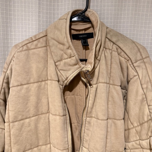 Forever 21 Beige Quilted Jacket - Picture 2 of 5